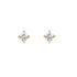 Gold Solitaire Studs